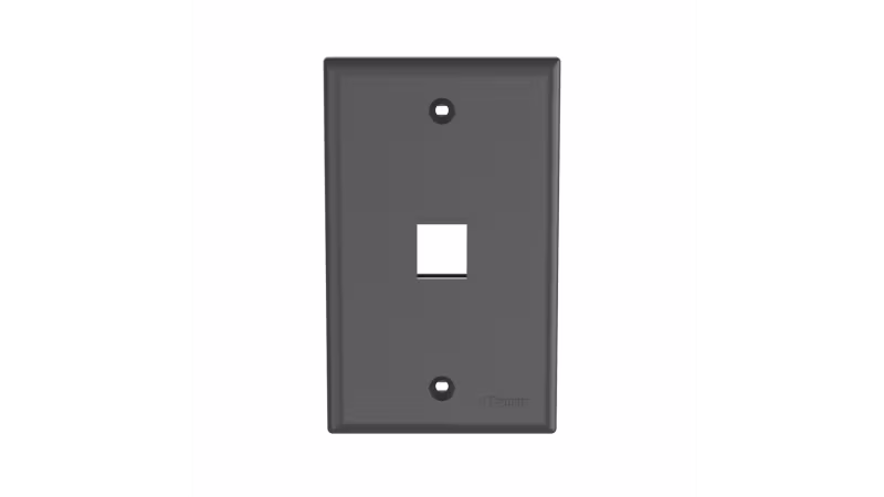 NK1FNBL NetKey� Faceplate, 1-Port, Black