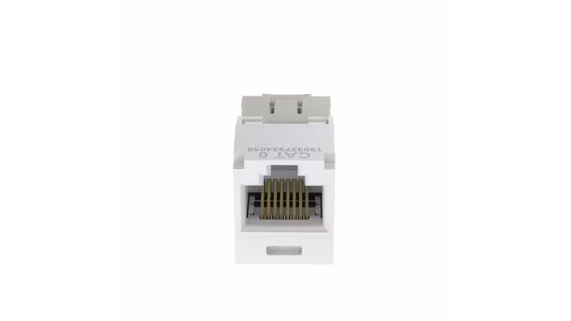 CJ688TGWH KEYSTONE JACK RJ45 8P8C, BLANCO 