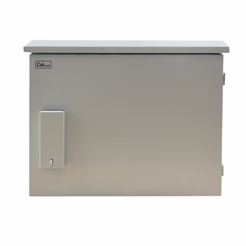 Gabinete Exterior CATCOM IP66 9U Poste | 60cm Profundidad