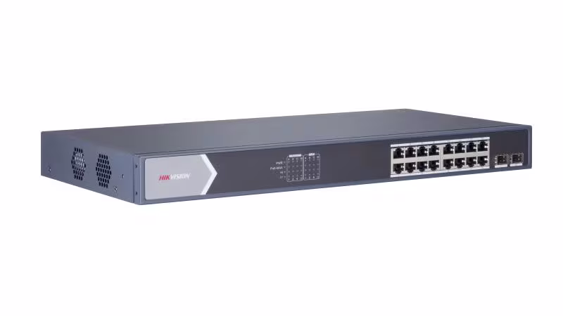 DS-3E0518P-E-M  SWITCH POE NO ADMINISTRABLE DE 16 PUERTOS