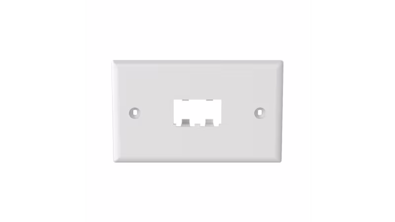 CFPH2WH PLACA FRONTAL 1 SALIDA P/ 2 MÓDULOS COLOR BLANCA 