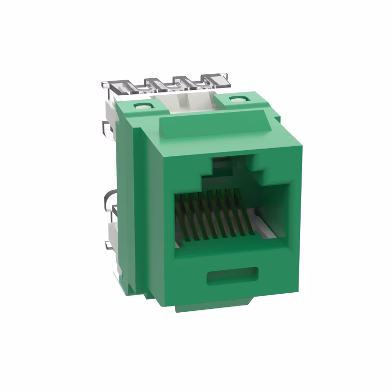 NK688MGR KEYSTONE JACK  VERDE CAT6 NETKEY