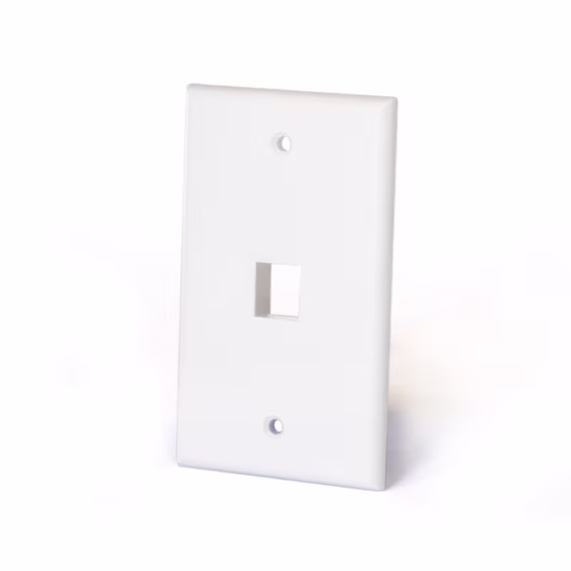 FP-0201 PLACA DE 1 PUERTO P/KEYSTONE COLOR BLANCA, CATCOM