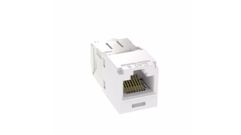 CJ688TGWH KEYSTONE JACK RJ45 8P8C, BLANCO 