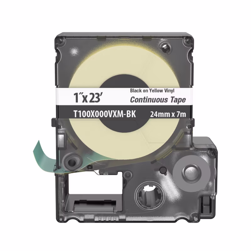 T100X000VXM-BK	CASSETE DE ETIQUETA CONTINUA EN VINIL 1.0X23PULG, PANDUIT