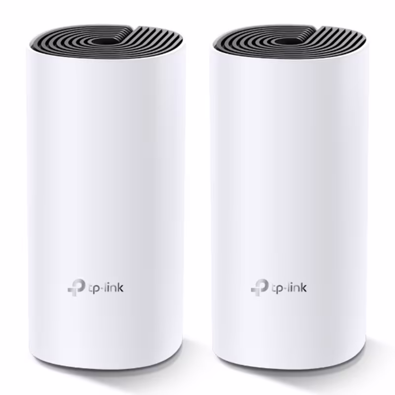 DECO M4 (2pack)  C1200 KIT DE REPETIDORES/ROUTER  DE WiFi MESH DUAL BAND 2 GIGABIT, 1000Mbps