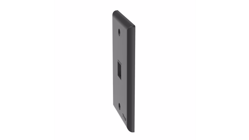 NK1FNBL NetKey� Faceplate, 1-Port, Black