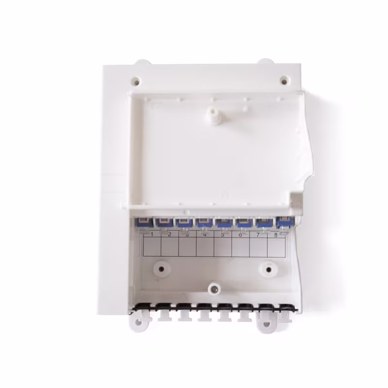 FFTH08F ODF PLASTICO CON  CAPACIDAD PARA 8 ADAPTADORES