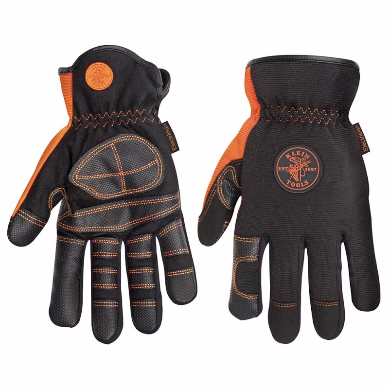 40072-XL    Guantes de electricista - 8-1-6''=XL de la mano.