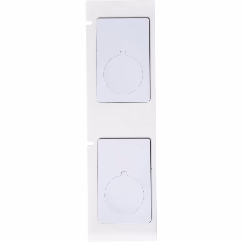 M6-168-593 ETIQUETAS DE PANEL REALZADO PARA BOTONERAS PARA IMPRESORAS M6 M7 - 1.9" X 1.2", BLANCO
