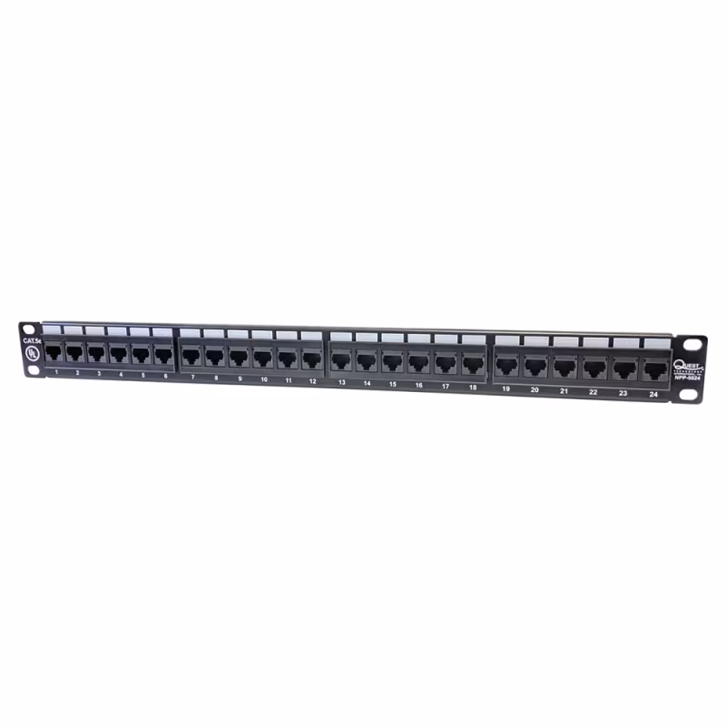 NPP-5024  PATCH PANEL 24 PTOS CAT. 5E, 568A/B QUEST
