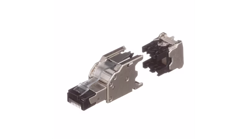 FPS6X88MTG CONECTOR BLINDADO CAT6, RJ45 TERMINACION EN CAMPO TX6A 4-PARES, 22-26 AWG 