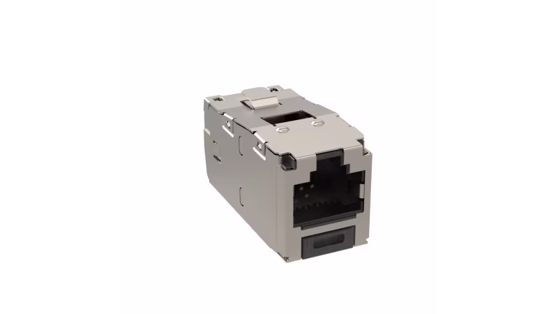 CJS5E88TGY JACK O INSERTO MINICOM CAT5E BLINDADO RJ45 TG 22-26AWG 