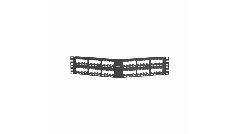 CPA48BLY PANEL MODULAR ANGULADO DE 48 PTOS NEGRO DESCARGADO