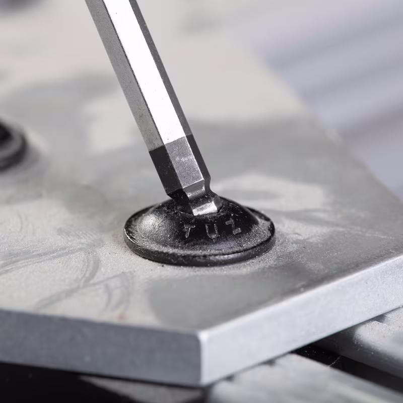 JTH610EB Juego de llaves hexagonales SAE de 15,2 cm con mango en T, punta de bola y soporte, de 10 piezas