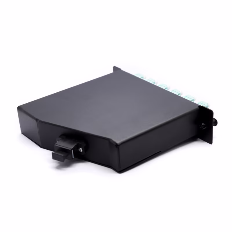 ODF-LCCT012 CASSETTE CON 6 ADAPTADORES LC DUPLEX OM3, MPO COMPATIBLE C-ODF-WMB001MMF Y ODF1R-3M, CATCOM 