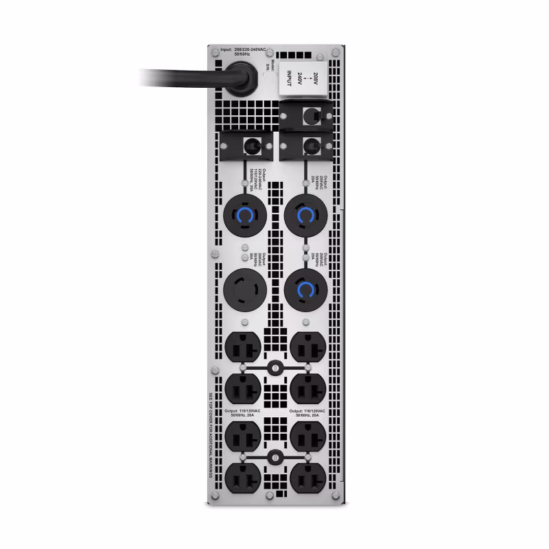 SRT5KTF TRANSFORMADOR SRT 5KVA, (8) NEMA 5-20R (2) NEMA L6-20R (1) NEMA L6-30R (1) NEMA L14-30R, EN TORRE