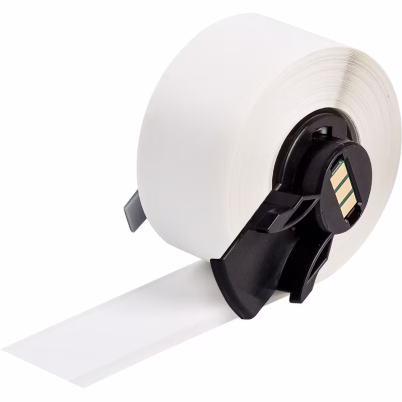 M6C-500-595-WT CINTA DE ETIQUETAS DE VINILO CON ADHESIVO PERMANENTE PARA TODO TIPO DE CLIMA PARA IMPRESORAS M6 M7 - 0.5, BLANCO 