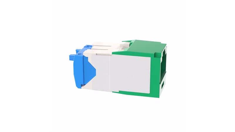 CJ6X88TGGR INSERTO KEYSTONE JACK CAT6A UTP 8P  VERDE MINICOM