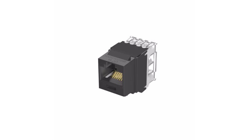 NK6X88MBL KEYSTONE JACK CAT6A COLOR NEGRO LÍNEA NETKEY DE PANDUIT