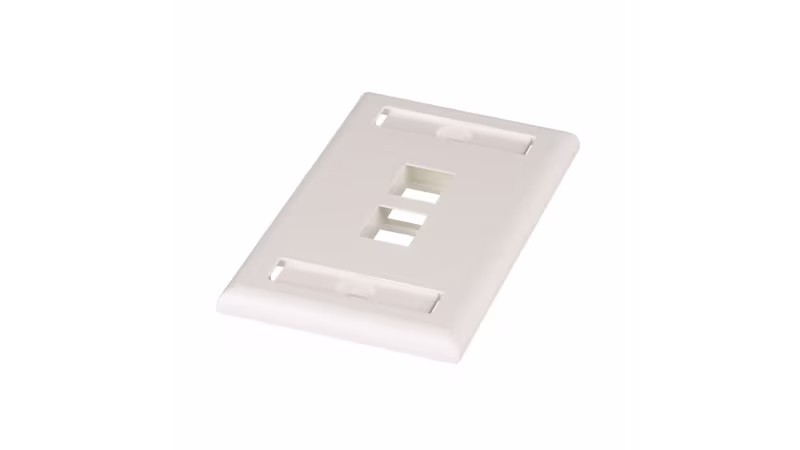 NK2FIWY PLACA DE 2PTOS. P/KEYSTONE BLANCA NETKEY ETIQUETABLE