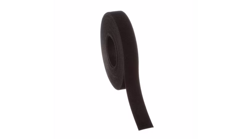 HLS-15R0 ROLLO DE VELCRO NEGRO  0.75PULG-19.1MM X 15FT-4.6M