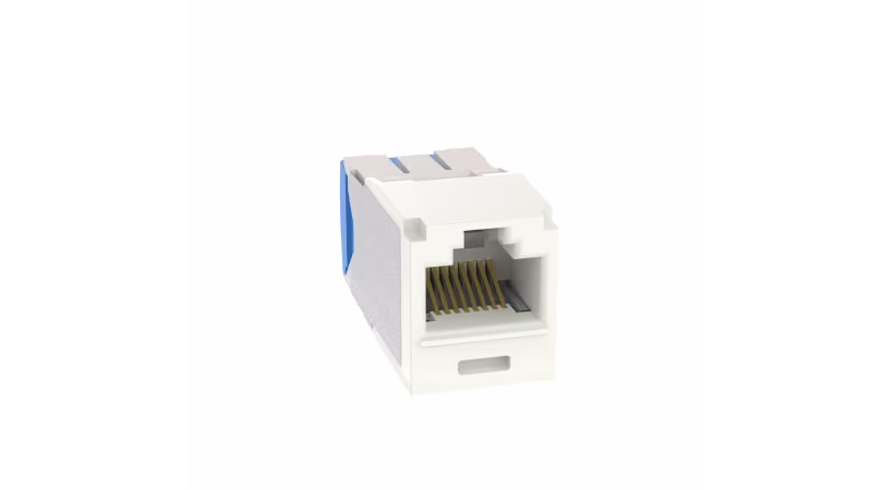 CJ6X88TGIW INSERTO KEYSTONE JACK BLANCO CAT.6A 8POS MINICOM