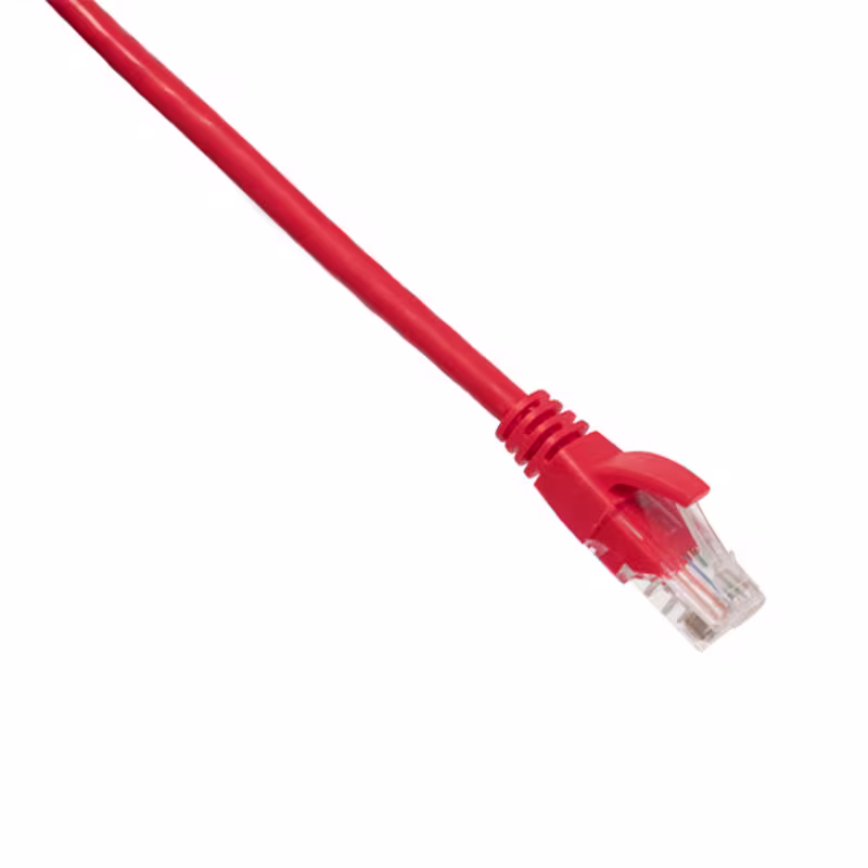 PC5-3001 PATCH CORD CAT5E 1FT COLOR ROJO C/BOTA TERMOMOLDEADA, CATCOM