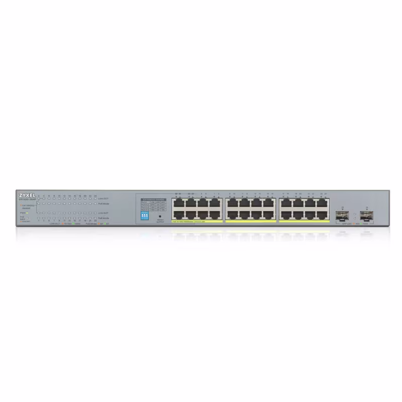 GS1300-26HP SWITCH 24 PTS 100-1000Mbps PoE + 2 SFP NO ADMINISTABLE