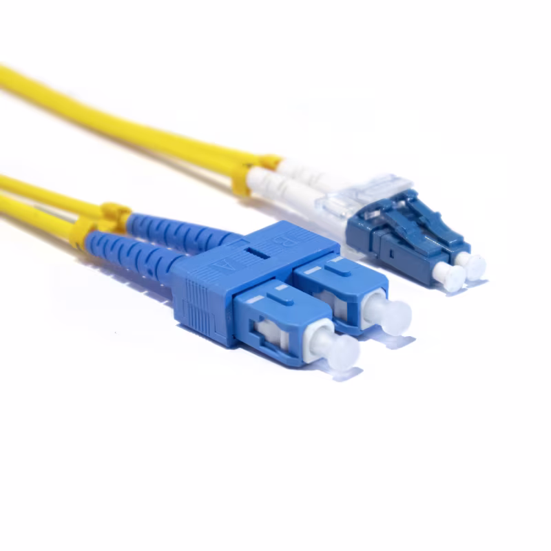 LU/SU9CR01M PATCH CORD DE FIBRA OPTICA LC/UPC-SC/UPC DUPLEX MONOMODO 1MT, CATCOM