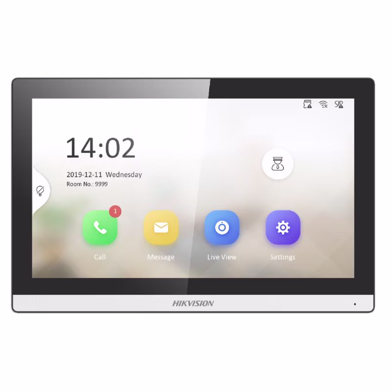 DS-KH6350-WTE1 PANTALLA IP PARA VIDEO PORTERO 7" PULGADAS TOUCH ALTAVOZ INCORPORADO