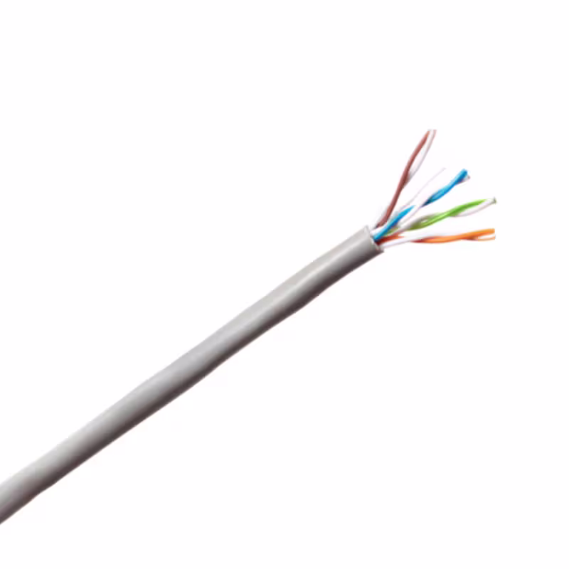 UTP-5009LA CABLE UTP CAT5E 4 PARES 24 AWG SOLIDO COLOR GRIS (LA888071711101), CATCOM