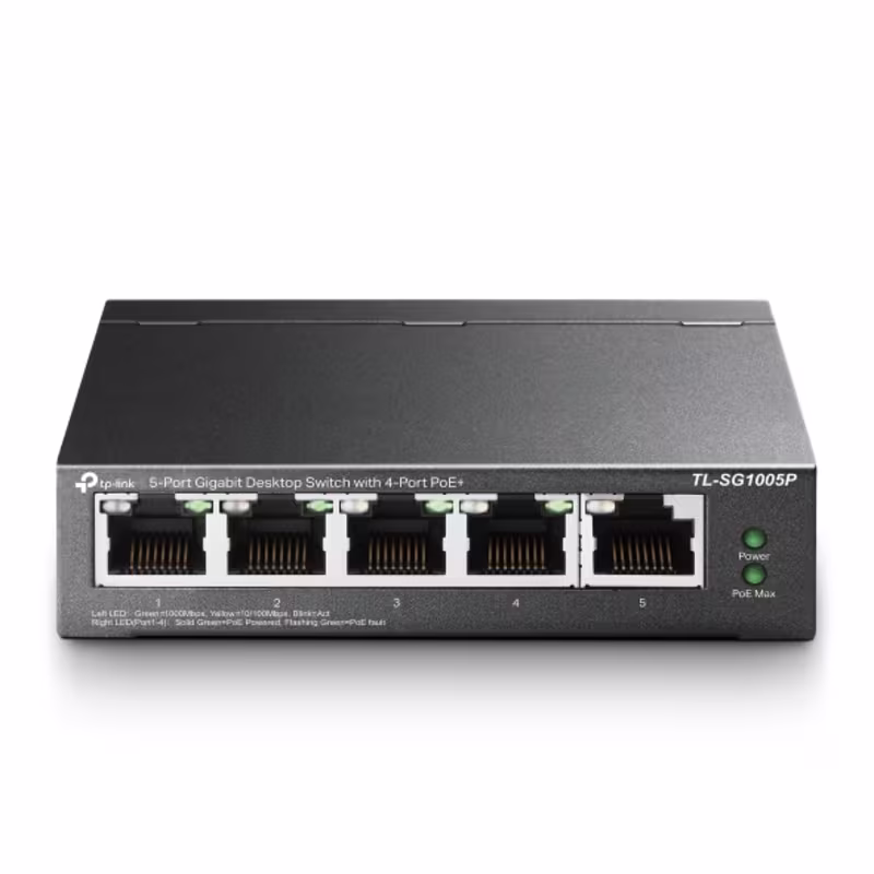 SG1005P 5-Port Gigabit Desktop Switch with 4-Port PoE+
