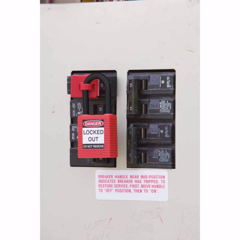 123342 CANDADOS DE BLOQUEO DE NYLON, CAJA DE 6 UNIDADES