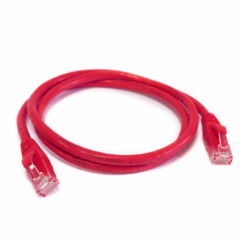 PC6-3003 PATCH CORD CAT6 3FT COLOR ROJO C/BOTA TERMOMOLDEADA, CATCOM