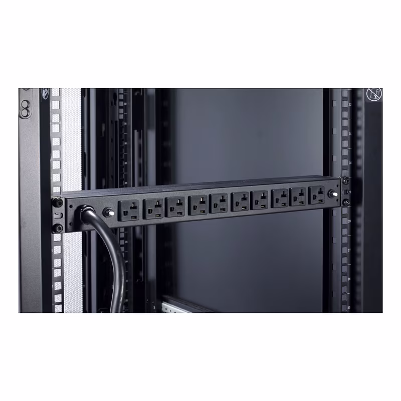 AP9560 PDU RACKEABLE BASIC 30A/120V (10) NEMA 5-20R, 1U