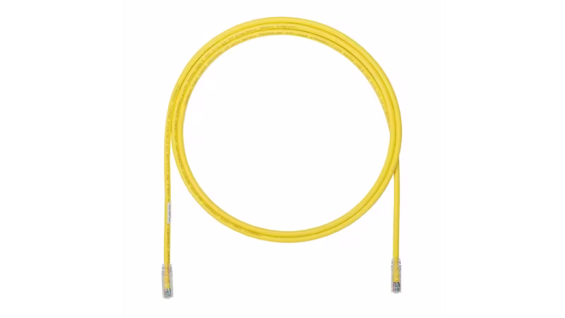 UTPSP7YL PATCH CORD CAT 6, 7FT, AMARILLO