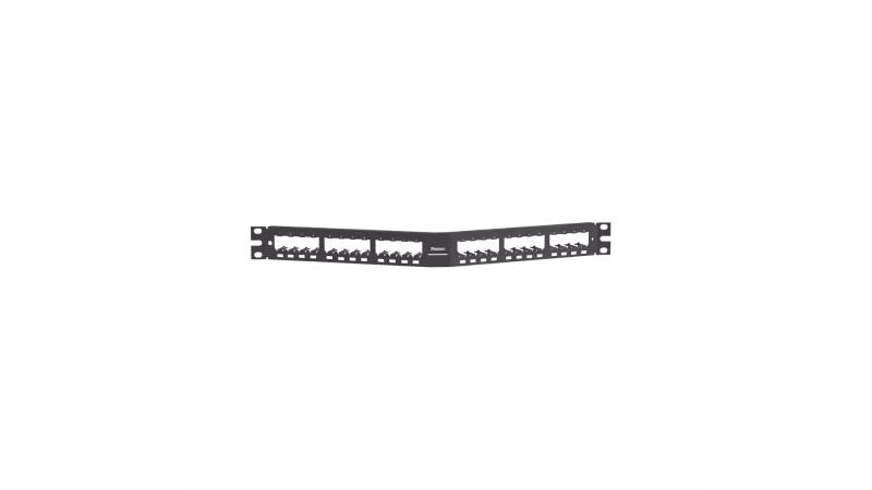 CPA24BLY PANEL MODULAR ANGULADO DE 24 PTOS NEGRO DESC.