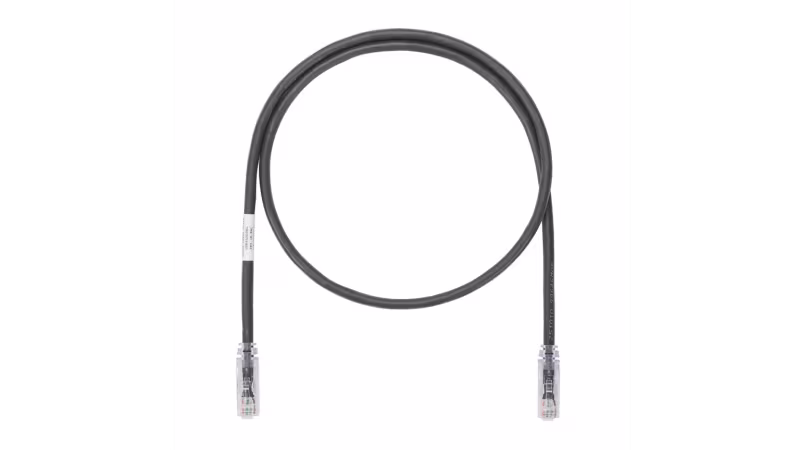 UTP6ASD7BLPATCH CORD CAT 6A 10 GIG  SD NEGRO UTP 7 PIES