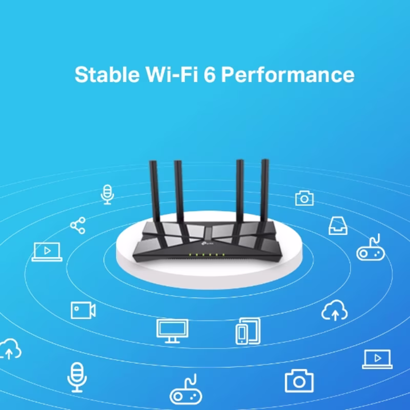 ARCHER AX10 ROUTER WIFI 6  300Mbps - 2.4 GHz + 1200Mbps - 5 GHz