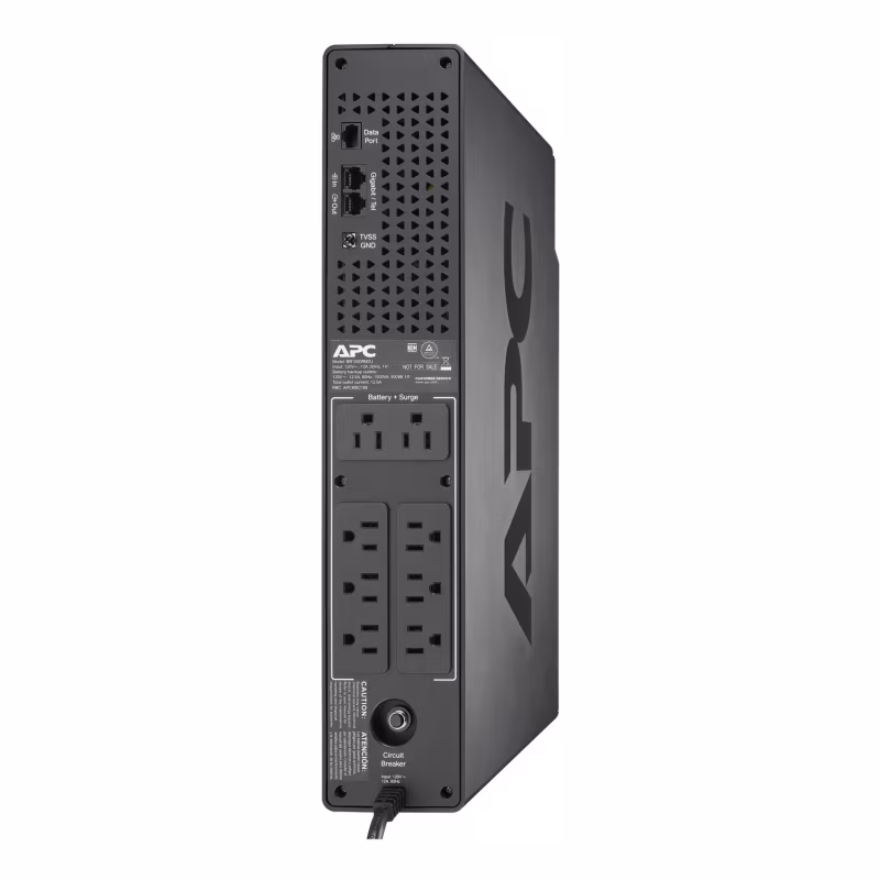 BR1500RM2U APC BACK-UPS PRO, 1500VA, 120V, AVR, LCD, 8 NEMA 5-15R, 2U TOWER RACK CONVERTIBLE