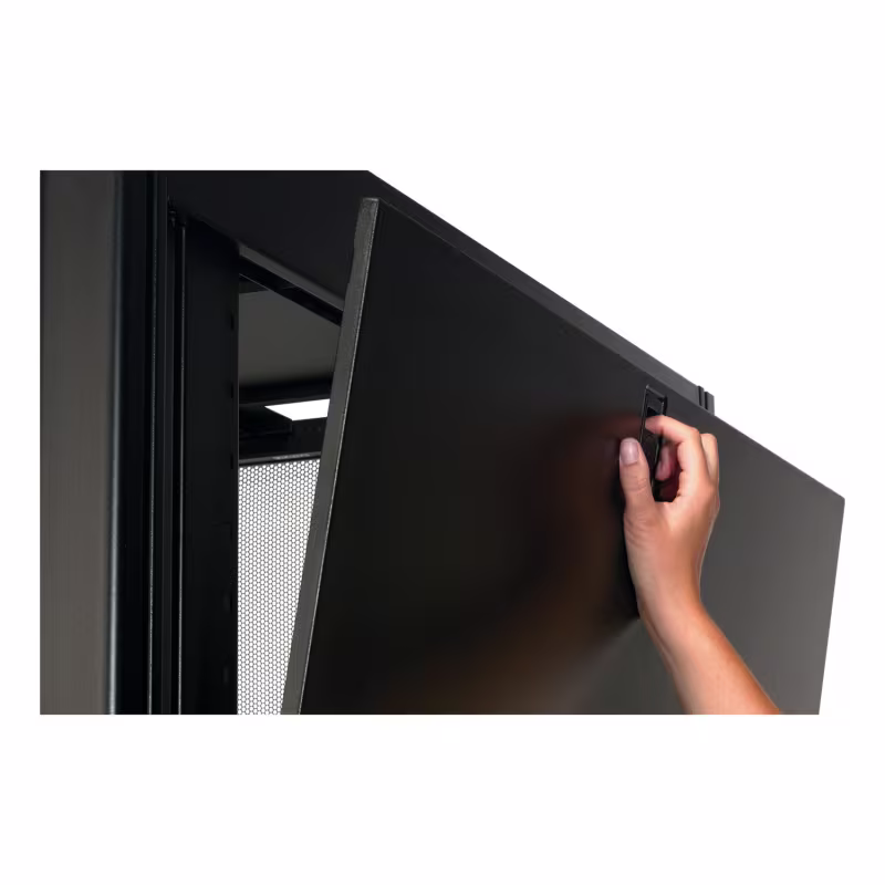 AR3300 Netshelter SX 42u 600mm de ancho x 1200mm de profundidad con paneles laterales, color negro