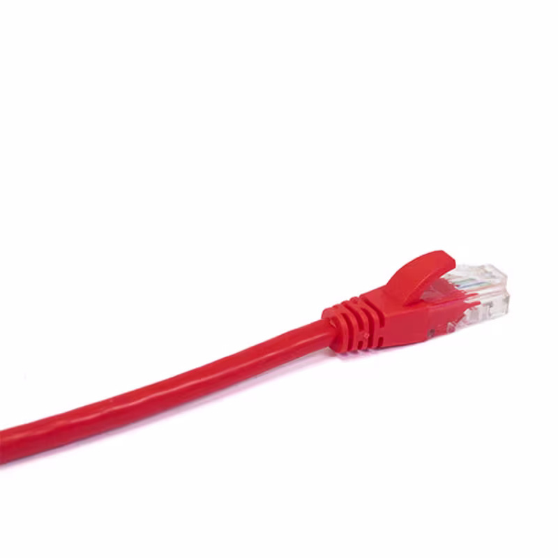 PC5-3003 PATCH CORD CAT5E 3FT COLOR ROJO C/BOTA TERMOMOLDEADA, CATCOM