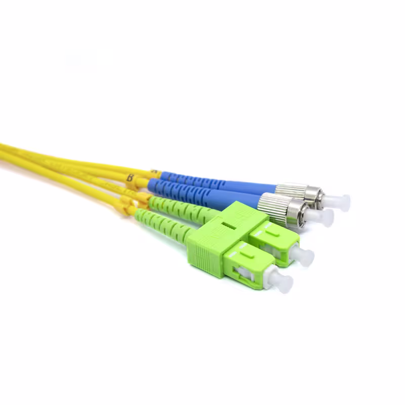 FU/SA9CR15M PATCH CORD DE FIBRA OPTICA FC/UPC-SC/APC DUPLEX MONOMODO 15MTS, CATCOM