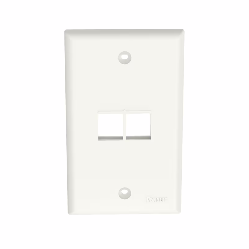 NK2FNIW PLACA DE 2 SALIDAS NETKEY BLANCA