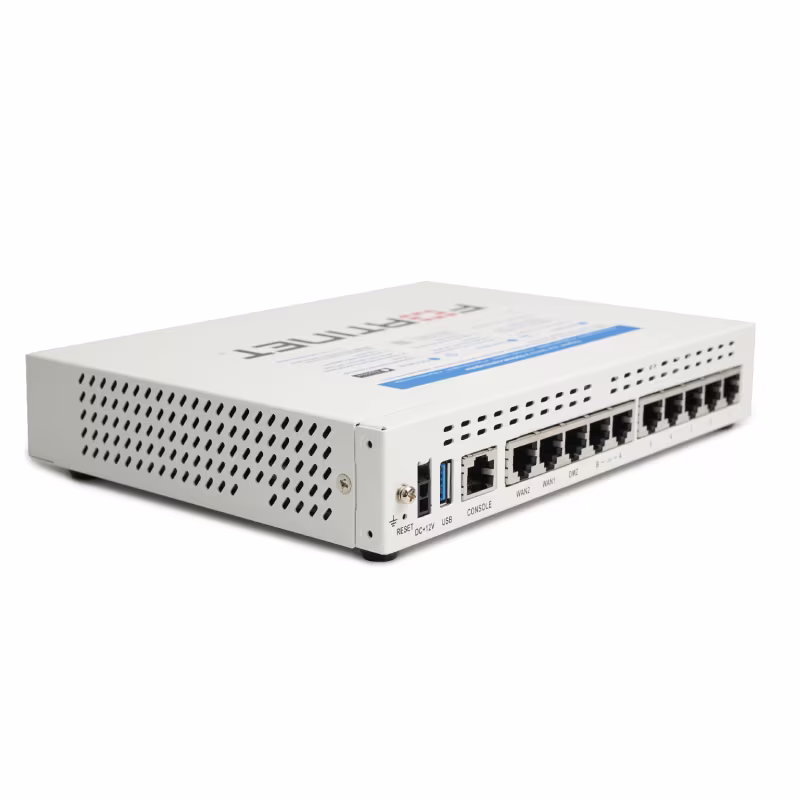 FG-60F  ROUTER FIREWALL 10 x GE RJ45 ports (including 7 x Internal Ports, 2 x WAN Ports, 1 x DMZ Port).