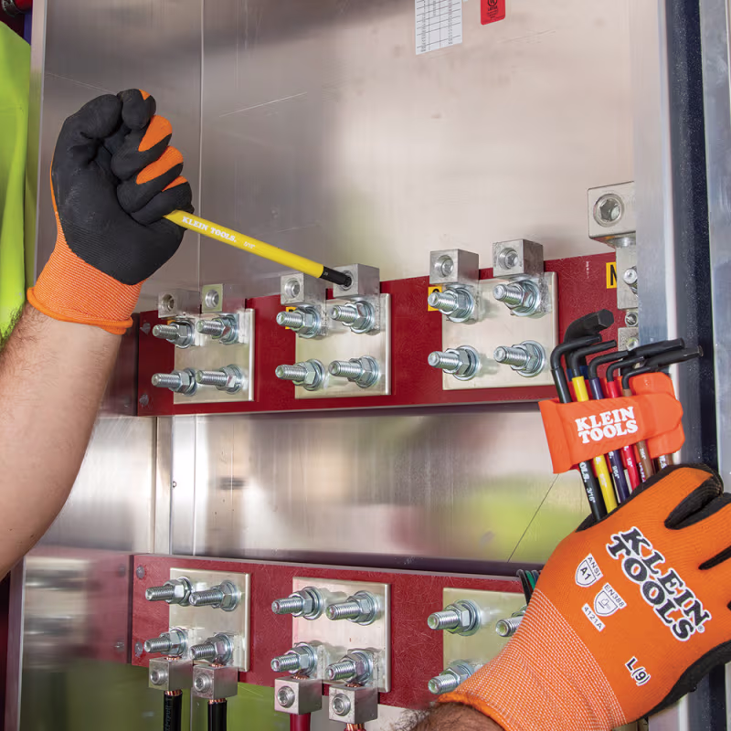 BLS18 Juego de llaves hexagonales codificadas por color, en escala SAE y en medidas m�tricas, 18 piezas