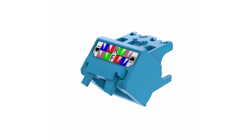 CJUDCAPBU-C BLOQUE ANGULADO 45 GR  PARA INSERTOS MINICOM 6A