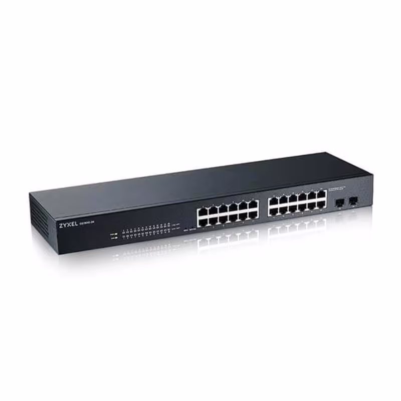 GS1900-24 SWITCH 24 PTS 10/100/1000 + 2SFP ADMIN. P/RACK 