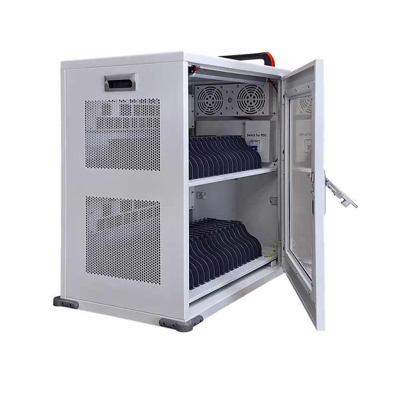 EDU36USB GABINETE PARA RECARGA DE DISPOSITIVOS CON BREAKER, PUERTOS USBC,  USB A Y 5-15R